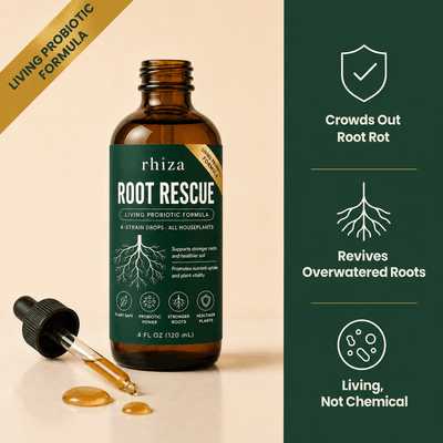 Root Rescue: Probiotic Root Rot Drops for Houseplants | Rhiza