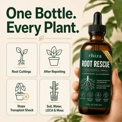 Root Rescue: Probiotic Root Rot Drops for Houseplants | Rhiza